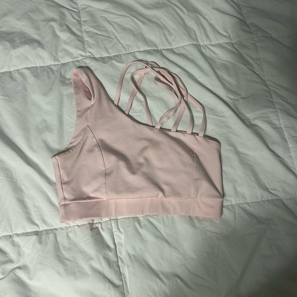 Elegant Pink Strappy Women's Bralette